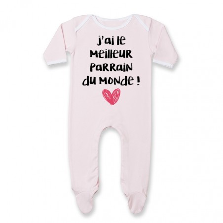 Pyjama bébé J'ai le meilleur Parrain du monde