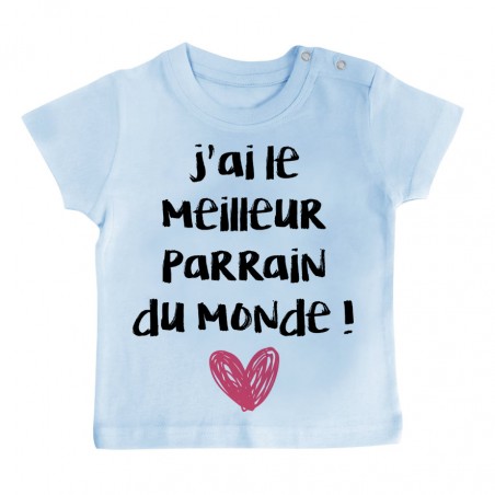 T-Shirt bébé J'ai le meilleur Parrain du monde