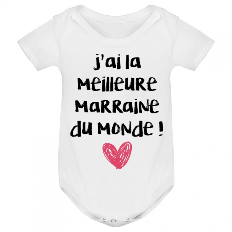 Body bébé J'ai la meilleure Marraine du monde