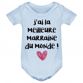 Body bébé J'ai la meilleure Marraine du monde