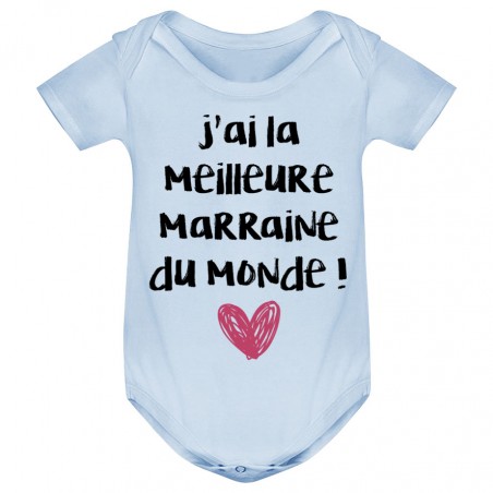 Body bébé J'ai la meilleure Marraine du monde