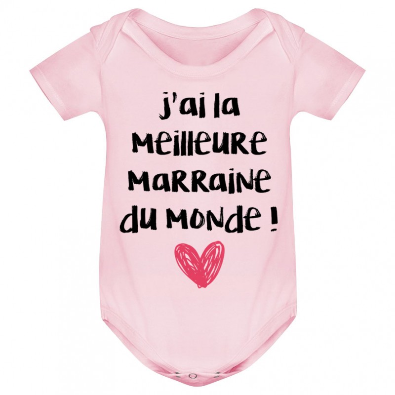 Body bébé J'ai la meilleure Marraine du monde