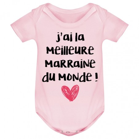 Body bébé J'ai la meilleure Marraine du monde