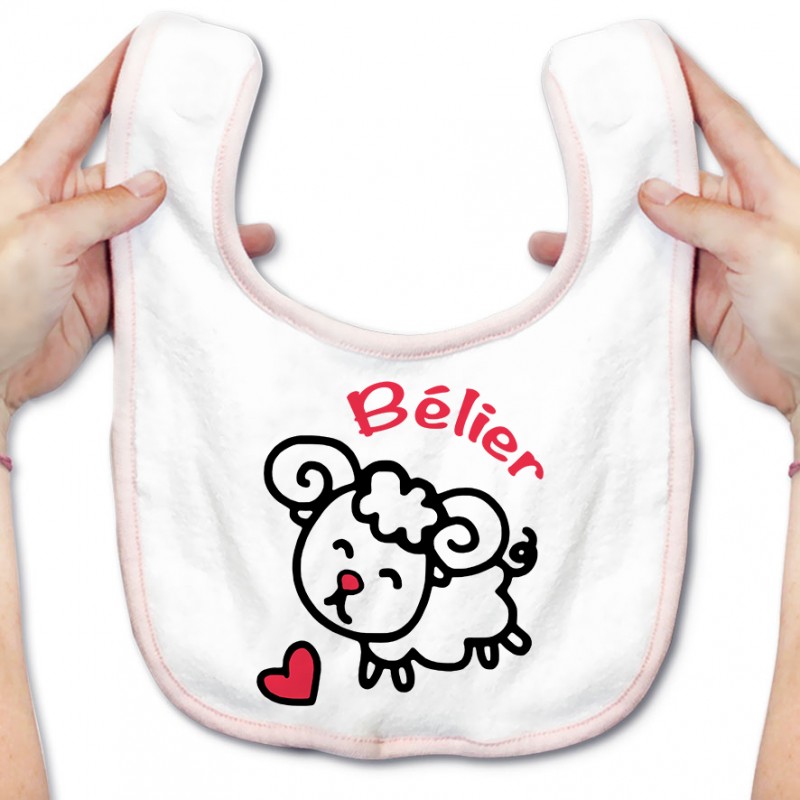 Bavoir bébé Signes Astrologiques : Bélier Bavoir bébé Signes Astrologiques : Bélier