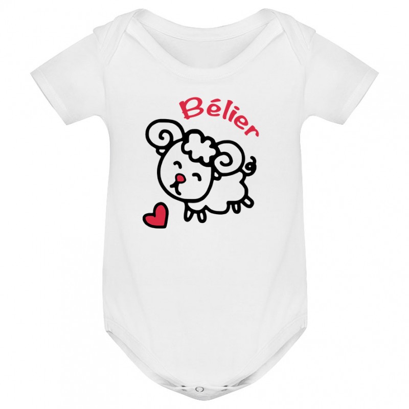 Body bébé Signes Astrologiques : Bélier Body bébé Signes Astrologiques : Bélier