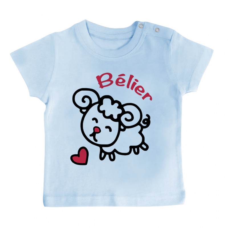 T-Shirt bébé Signes Astrologiques : Bélier T-Shirt bébé Signes Astrologiques : Bélier
