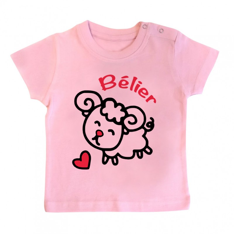 T-Shirt bébé Signes Astrologiques : Bélier T-Shirt bébé Signes Astrologiques : Bélier