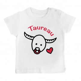 T-Shirt bébé Signes Astrologiques : Taureau