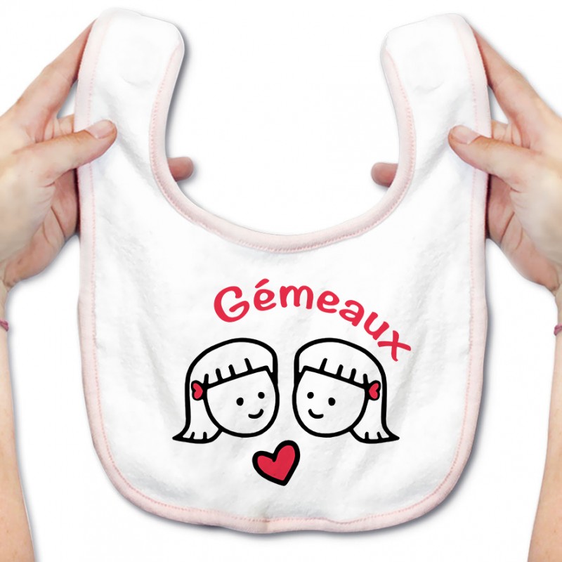 Bavoir bébé Signes Astrologiques : Gémeaux Bavoir bébé Signes Astrologiques : Gémeaux
