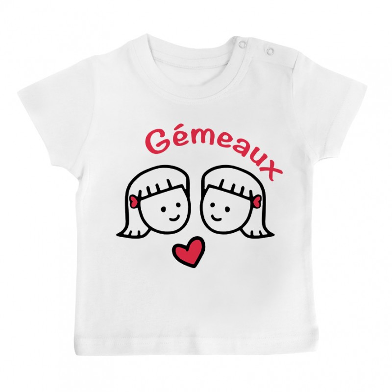 T-Shirt bébé Signes Astrologiques : Gémeaux