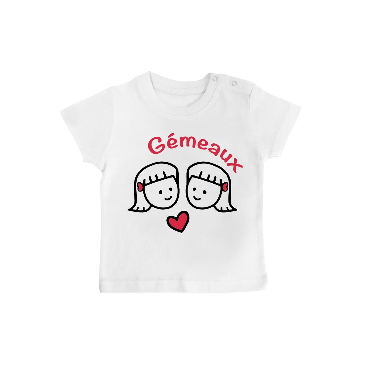 T-Shirt bébé Signes Astrologiques : Gémeaux