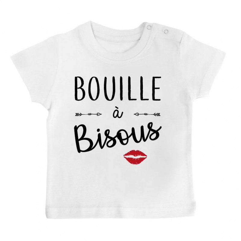 T-Shirt bébé Bouille à bisous T-Shirt bébé Bouille à bisous