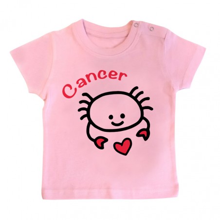 T-Shirt bébé Signes Astrologiques : Cancer