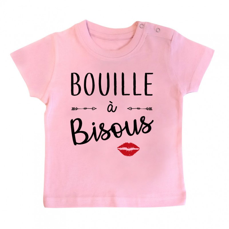 T-Shirt bébé Bouille à bisous T-Shirt bébé Bouille à bisous