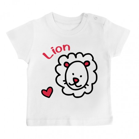 T-Shirt bébé Signes Astrologiques : Lion