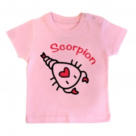 T-Shirt bébé Signes Astrologiques : Scorpion