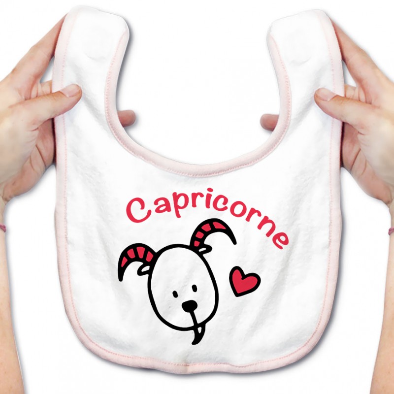 Bavoir bébé Signes Astrologiques : Capricorne Bavoir bébé Signes Astrologiques : Capricorne