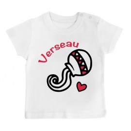 T-Shirt bébé Signes Astrologiques : Verseau