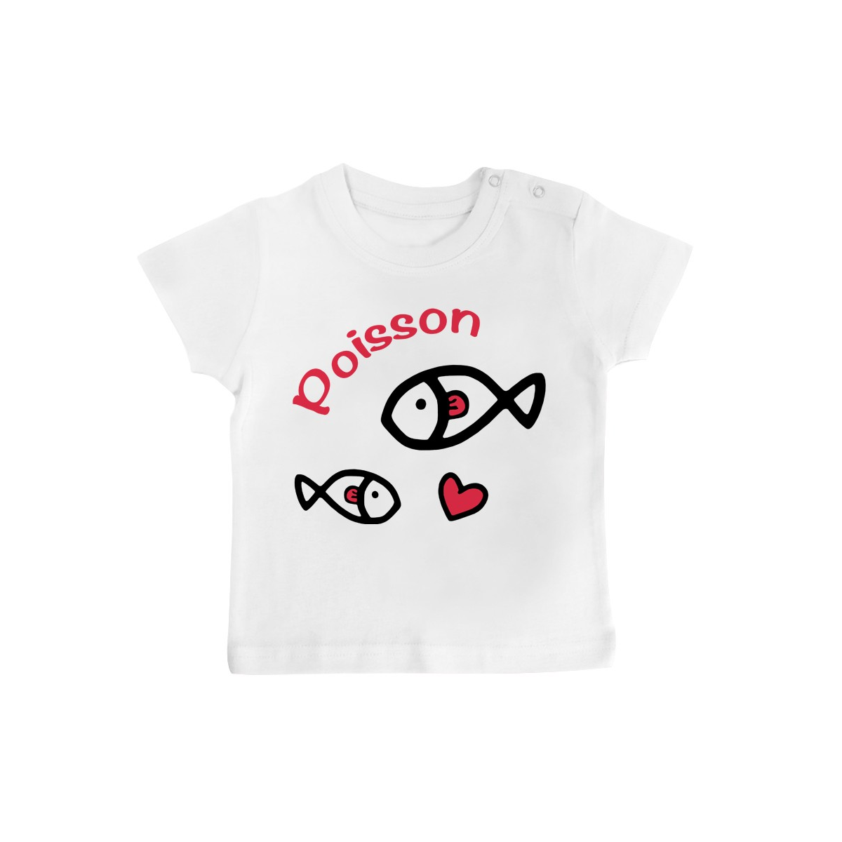 T-Shirt bébé Signes Astrologiques : Poisson