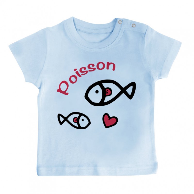 T-Shirt bébé Signes Astrologiques : Poisson