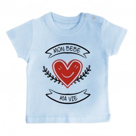 T-Shirt bébé Mon bébé, ma vie