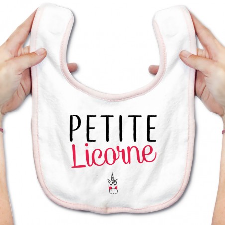 Bavoir bébé Petite licorne