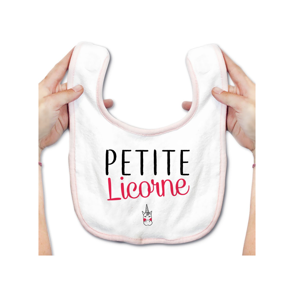 Bavoir bébé Petite licorne