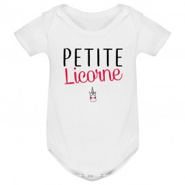 Body bébé Petite licorne