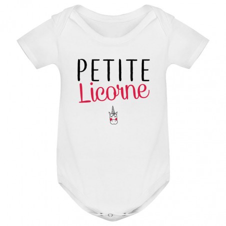 Body bébé Petite licorne