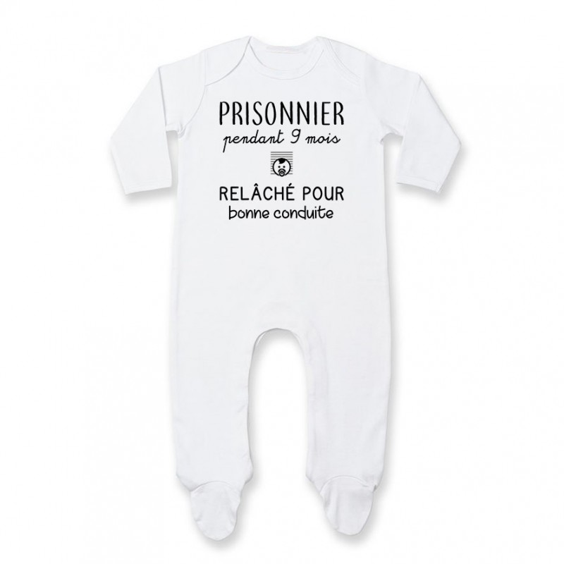Pyjama Bebe Prisonnier Pendant 9 Mois Pyjama Bebe Prisonnier Pendant 9 Mois