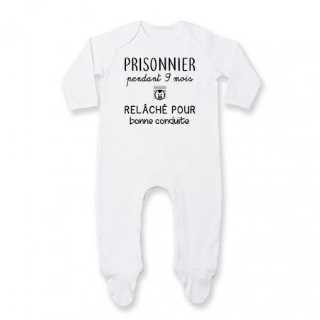 Pyjama bébé Prisonnier pendant 9 mois