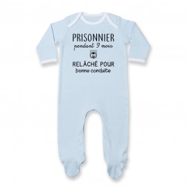 Pyjama bébé Prisonnier pendant 9 mois