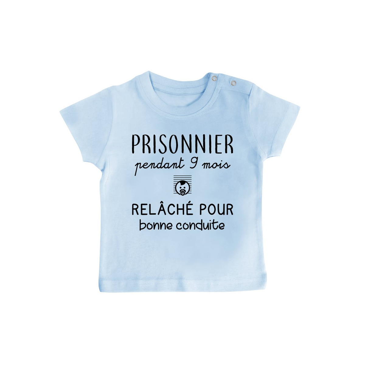T-Shirt bébé Prisonnier pendant 9 mois