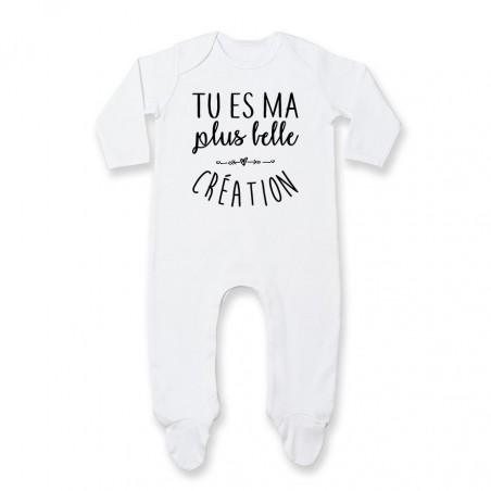 Pyjama bébé Tu es ma plus belle création