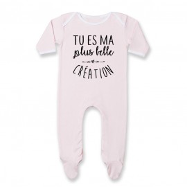 Pyjama bébé Tu es ma plus belle création