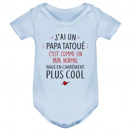 Body bébé J'ai un papa tatoué