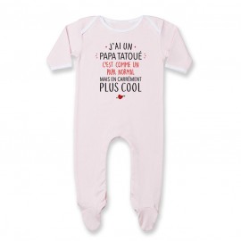 Pyjama bébé J'ai un papa tatoué