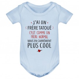 Body bébé J'ai un frère tatoué