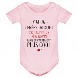 Body bébé J'ai un frère tatoué