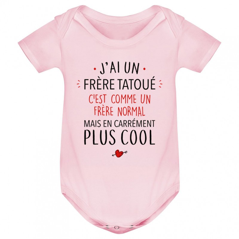 Body bébé J'ai un frère tatoué