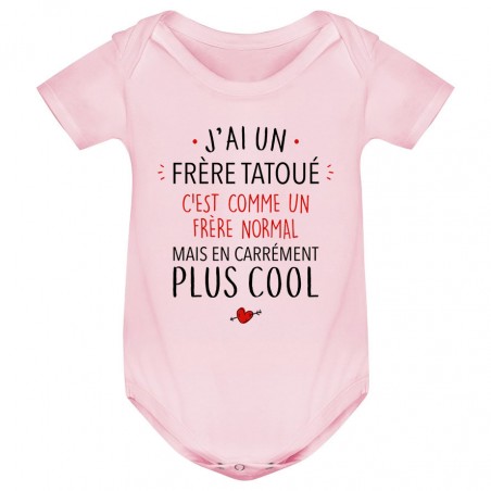 Body bébé J'ai un frère tatoué