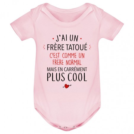 Body bébé J'ai un frère tatoué