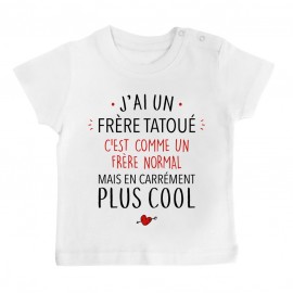 T-Shirt bébé J'ai un frère tatoué