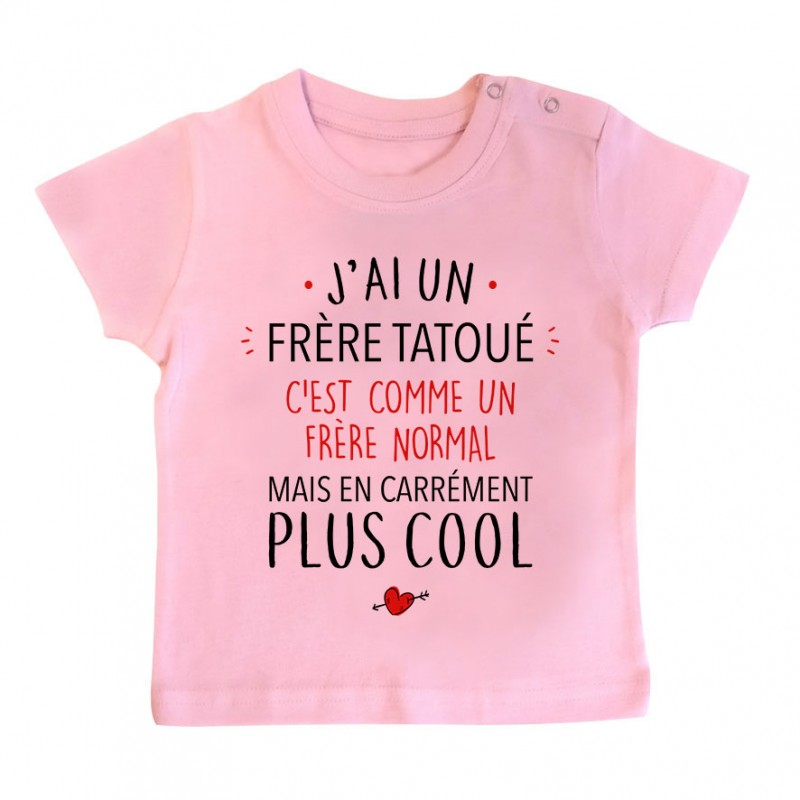 T-Shirt bébé J'ai un frère tatoué