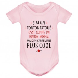 Body bébé J'ai un tonton tatoué