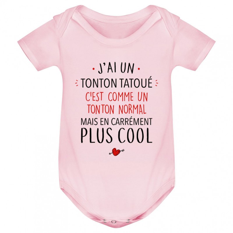 Body bébé J'ai un tonton tatoué Body bébé J'ai un tonton tatoué