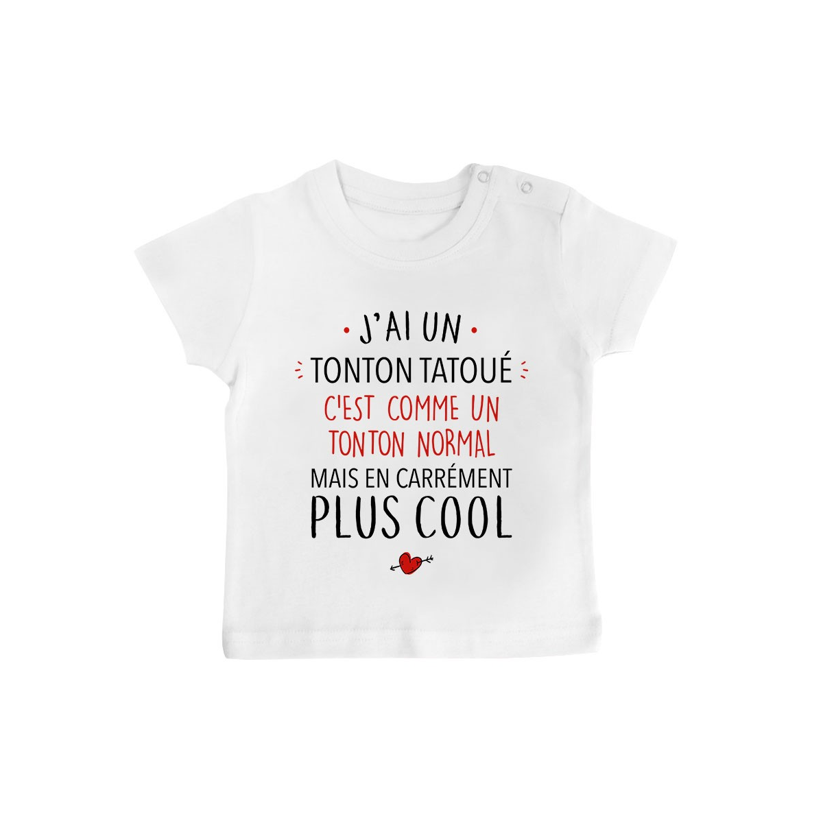 T-Shirt bébé J'ai un tonton tatoué