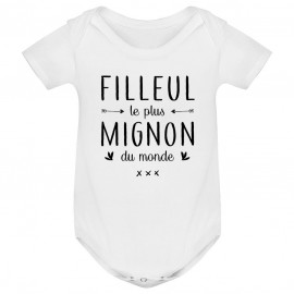 Body bébé Filleul le plus mignon du monde