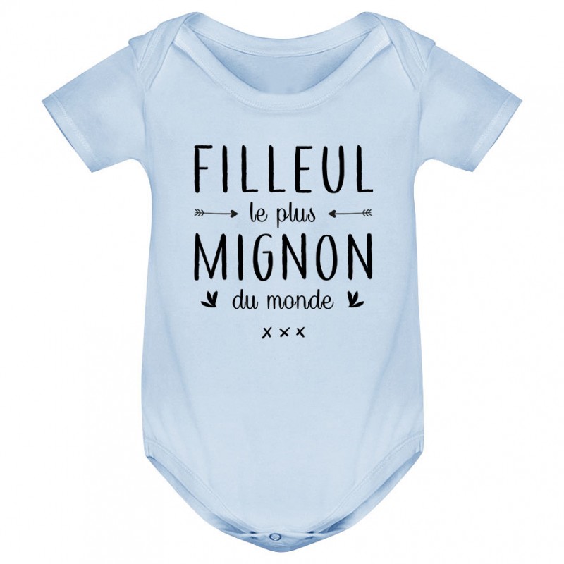 Body bébé Filleul le plus mignon du monde Body bébé Filleul le plus mignon du monde