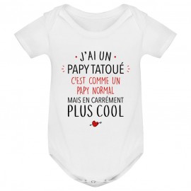 Body bébé J'ai un papy tatoué